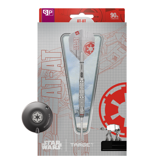 Stalowe rzutki Target Star Wars AT-AT Swiss Point Dieses Bild zeigt die Target Star Wars AT-AT Swiss Point Steeldarts. Die Abbildung präsentiert die besonderen Merkmale der Pfeile.