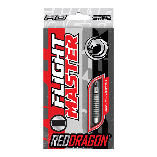 Red Dragon Flightmaster Fury 2 stalowe rzutki - 25g Abgebildet ist Red Dragon Flightmaster Fury 2 Steeldarts - 25g. Der Dart besticht durch sein modernes Design und seine robuste Verarbeitung.