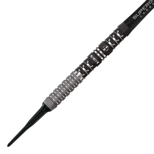 Harrow's Dave Chisnall Chizzy Series 4 miękkie lotki Das Bild zeigt die Harrows Dave Chisnall Chizzy Series 4 Softdarts. Dies sind spezielle Softdarts, entworfen für präzises Werfen.