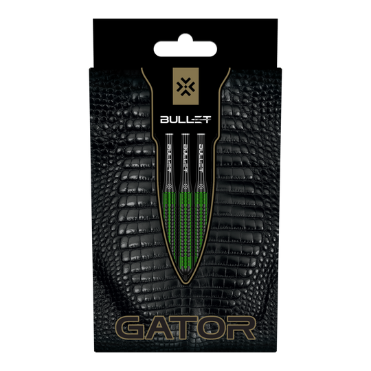 Lotki Bullet Gator Brass Steel Darts - 22g Abgebildet ist das Produkt Bullet Gator Brass Steeldarts - 22g. Diese Steeldarts sind speziell für Dartspieler entwickelt.