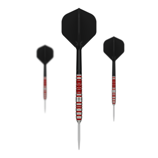 Target Japan Black Marque Spinel Swiss Point Steeldarts - 23g Hier sieht man das Set der Target Japan Black Marque Spinel Swiss Point Steeldarts - 23g. Das Set besteht aus mehreren hochwertigen Pfeilen für das Dartspiel.