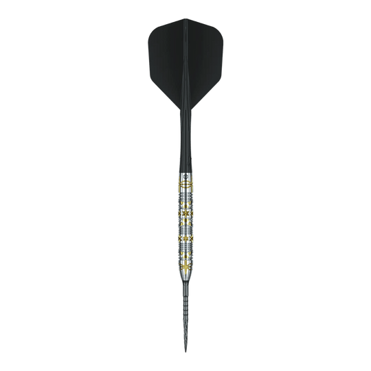 Stalowe lotki Caliburn Halo H1 - 22,5 g Auf dem Foto sieht man die Caliburn Halo H1 Steeldarts mit 22,5 g. Die Darts haben ein modernes Design und eignen sich für Turniere und Freizeit.