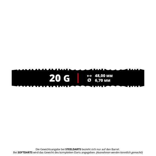 Shotki miękkie Mythril firmy Shot Alchemy - 20 g Das Bild zeigt die Shot Alchemy Mythril Softdarts mit einem Gewicht von 20g. Diese Softdarts sind für elektronische Dartboards geeignet.