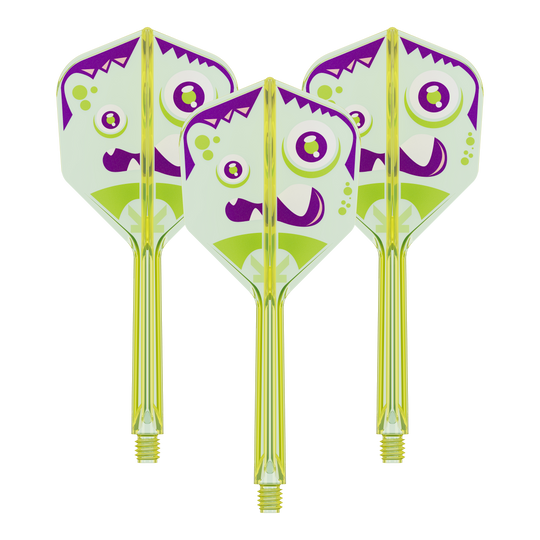 Target Japan K-Flex Xeno No6 Flights Dieses Bild stellt das Produkt 410324_Target_Japan_K-Flex_Xeno_No6_Flights_33mm_1Set dar. Es sieht aus wie ein Set an Dart-Flights.