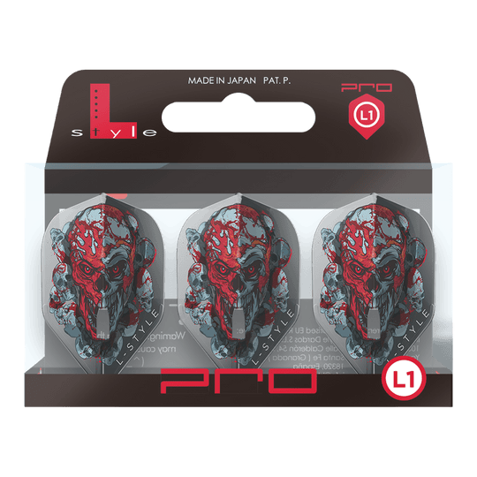 Loty Ryan Searle Signature V4 Clear Black w stylu L-Style L1PRO L-Style Ryan Searle Signature V4 Clear Black L1PRO Flights werden gezeigt. Die schwarzen Flights unterstreichen das moderne Design.