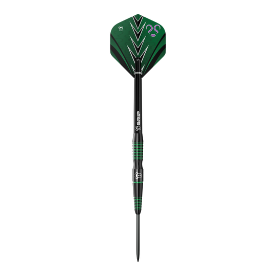 Stalowe lotki Byki Brian Raman G2 Dieses Bild zeigt die Bulls Brian Raman G2 Steeldarts. Die Darts zeichnen sich durch ihr präzises Design aus.