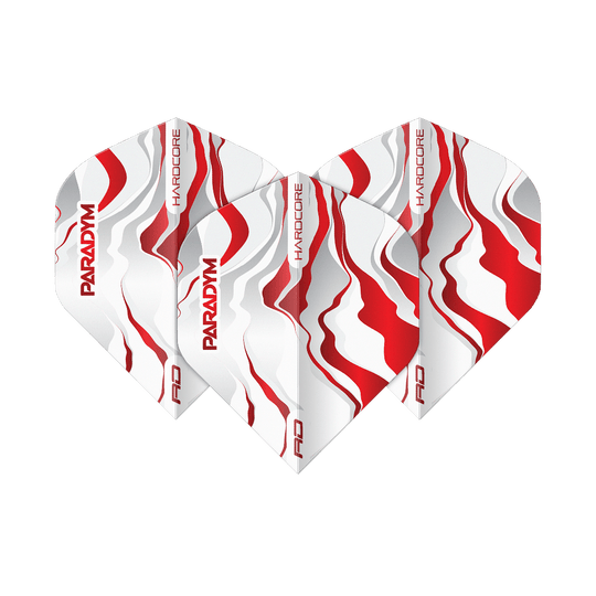 Red Dragon Hardcore Premium Paradym Czerwony Premium No2 Standardowe Loty Abgebildet ist ein Set Red Dragon Hardcore Premium Paradym Red Premium No2 Standard Flights. Das Produkt zeigt hochwertige Dart-Flights in Standardgröße.