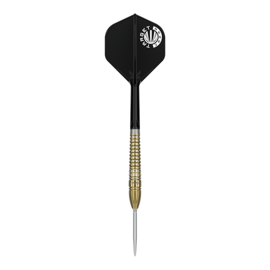 Target Japan Prime Series Harith Lim HotShot GEN3 Swiss Point Steeldarts sind hier abgebildet. Die Darts sind für professionelle Spieler entworfen.