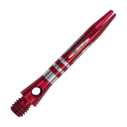 Pierścieniowe aluminiowe wałki szlifowane diamentowo - czerwone - 35 mm Hier ist der Ringed Diamond Cut Aluminium Shafts - Rot - 35 mm zu sehen. Der Aluminium-Schaft ist rot und mit Ringen versehen.