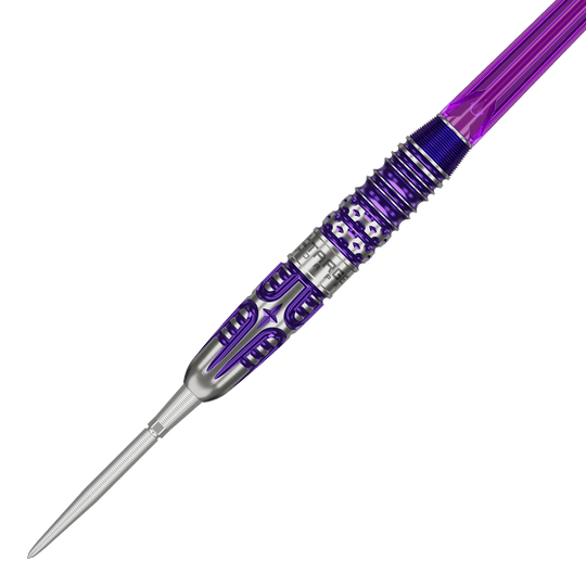 Dieses Bild zeigt die Target Japan Endeavour Kasumi Sato GEN3 Swiss Point Steeldarts. Die Produktmerkmale werden anschaulich dargestellt.