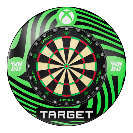 Zestaw Target Xbox Dartboard Surround Das Foto zeigt das Target Xbox Dartboard Surround Bundle. Das Bundle eignet sich zur Umrandung und zum Schutz Ihrer Dartscheibe.
