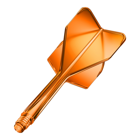 System wału lotniczego GOAT A1R No6 – neonowopomarańczowy Dieses Bild zeigt das GOAT A1R No6 Flight-Shaft-System in Neon Orange. Es handelt sich um einen Dart-Schaft mit Flug, präsentiert einzeln.