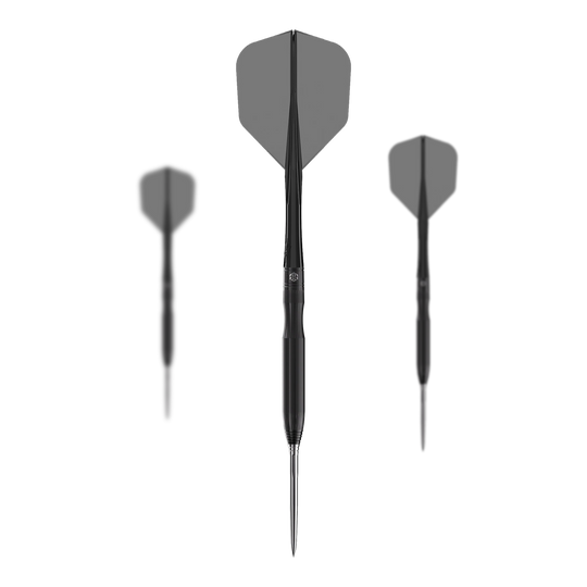 Lotki stalowe Caliburn Chord C1 - 21,5 g Auf dem Bild ist das Set der Caliburn Chord C1 Steeldarts mit 21,5g zu erkennen. Mehrere Dartpfeile sind zusammen abgebildet.