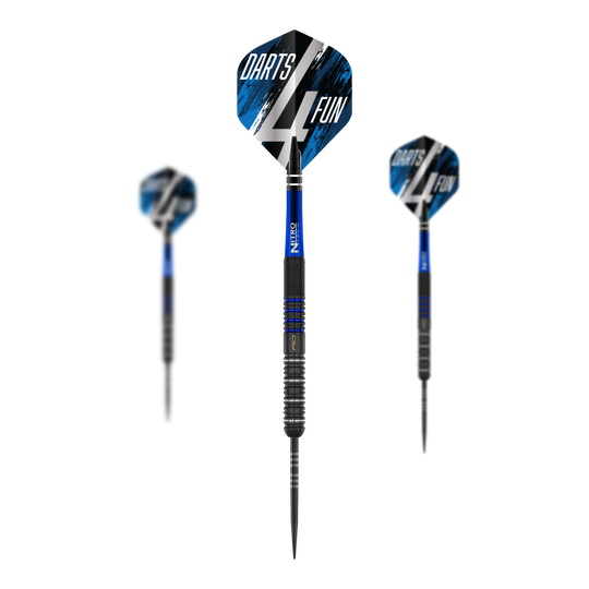 Red Dragon David Williams V1 Steeldarts - 23g Das Bild zeigt das Set Red Dragon David Williams V1 Steeldarts - 23g. Es sind mehrere Steeldarts im Set abgebildet.