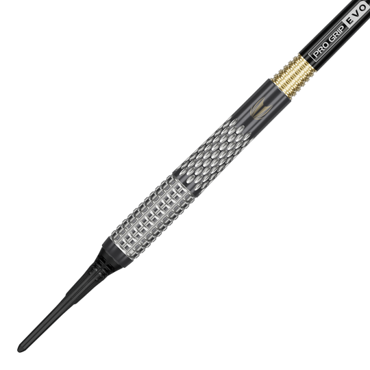 Gezeigt werden die Target Stephen Bunting GEN5 Void Softdarts - 18g. Die Darts sind optimal für professionelle und Hobbyspieler geeignet.