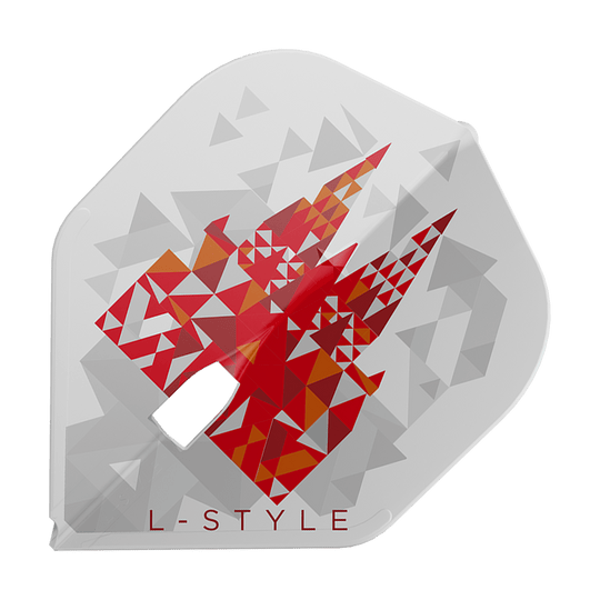 Loty w stylu L Florian Hempel Signature V2 L1PRO w kolorze białym L-Style Florian Hempel Signature V2 L1PRO White Flights im Detail abgebildet. Das Produkt ist für den professionellen Dartspieler entwickelt.