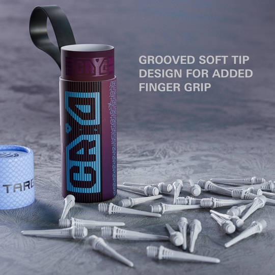 Końcówki do lotek Target Cryo Soft Dart Tips, białe, 30 szt. Abgebildet ist der Target Cryo Softdartspitzen 30er Pack in Weiß. Die Softdartspitzen sind für elektronische Dartscheiben geeignet.