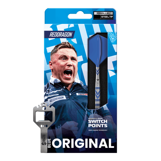 Red Dragon Gerwyn Price Niebieski Oryginalny Switch Point Steeldarts Gezeigt werden hier die Red Dragon Gerwyn Price Blue Original Switch Point Steeldarts. Das Modell bietet eine zuverlässige Handhabung und modernes Design.