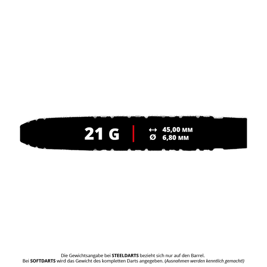 Stalowe lotki Caliburn Wolfpack W7 - 21g Zu sehen sind die Caliburn Wolfpack W7 Steeldarts - 21g. Diese Steeldarts sind ideal für ambitionierte Dartspieler.