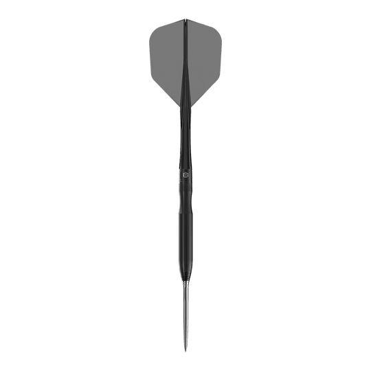 Lotki stalowe Caliburn Chord C1 - 21,5 g Hier ist der Caliburn Chord C1 Steeldart mit 21,5g zu sehen. Der Dartpfeil ist aus der Nähe fotografiert.