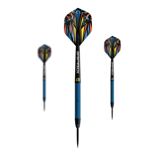 Lotki GOAT Athlete Blue Tungsten Steel Das Bild zeigt die GOAT Athlete Black Tungsten Steeldarts. Die Darts sind für professionelle Spieler geeignet.