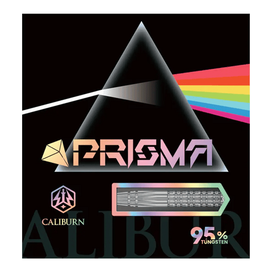 Stalowe lotki Caliburn Prisma P2 - 20,5 g Abgebildet sind die Caliburn Prisma P2 Steeldarts mit 20,5g Gewicht. Die Darts sind für den Steeldart-Sport konzipiert.