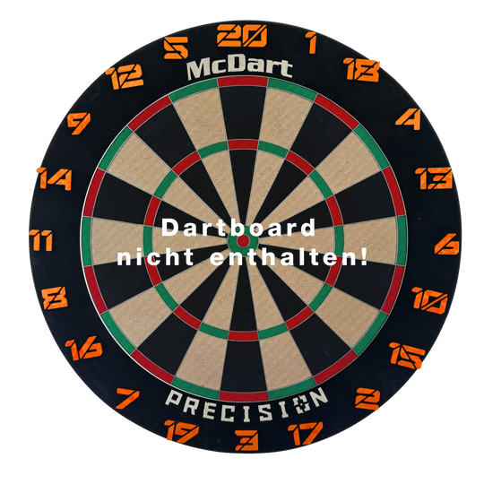 Pierścienie z numerami do tarczy do darta McDart / Pierścienie z numerami Cyber Abgebildet ist ein Produkt mit dem Namen Cyber Orange Board. Das Bild zeigt keine weiteren spezifischen Details zum Produkt.