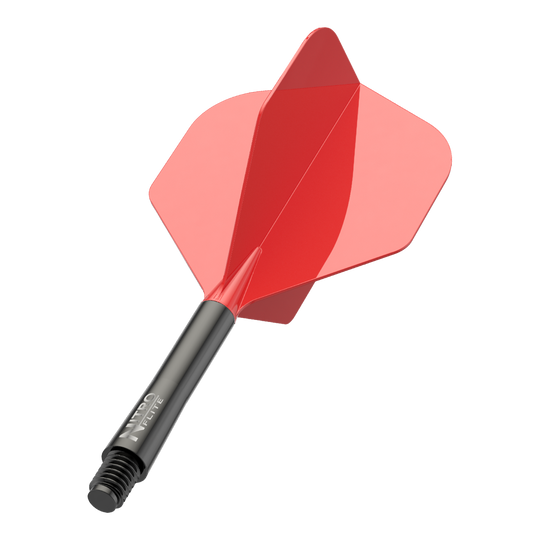 Ein Bild mit dem Dateinamen X1065_Red_Dragon_Nitro_Flite_Schwarz_Rot_No2_Flights_Medium_34mm_1_(1) ist zu sehen. Es zeigt ein Dart-Flight in Schwarz und Rot.