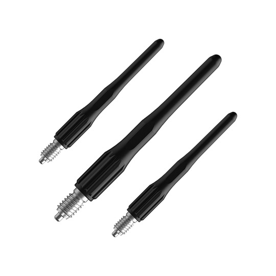 Abgebildet ist das Set Bulls NL Convertible Point Softdartspitzen - 15er Pack - Schwarz. Das Set enthält mehrere Spitzen.