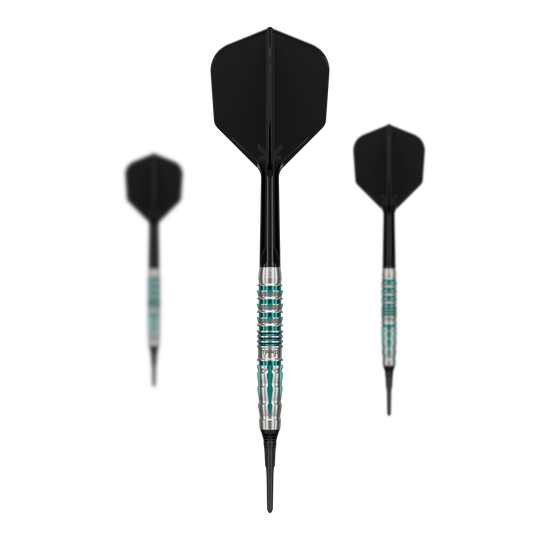 Target Black Marque Pierce Soft Darts - 18,5 g Hier wird das Set der Target Black Marque Pierce Softdarts - 18,5g abgebildet. Das Set eignet sich perfekt für ambitionierte Dartspieler.
