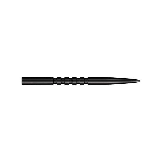 Abgebildet sind schwarze Steeldartspitzen. Das Modell ist Grip Point mit einer Länge von 35 mm.