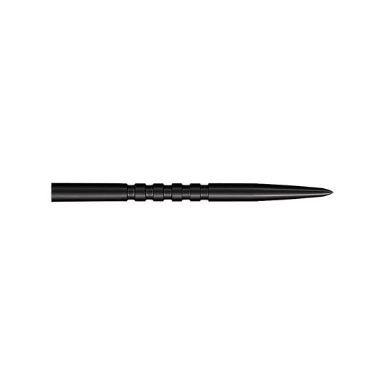 Stalowe groty do lotek Shot Grip Point - czarne Abgebildet sind schwarze Steeldartspitzen. Das Modell ist Grip Point mit einer Länge von 35 mm.