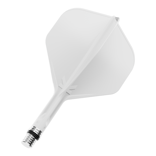 Target K-Shift No2 Standard Flights - biały Das Bild zeigt einen weißen Dart Flight. Es handelt sich wahrscheinlich um die Variante mit 19 mm Größe.