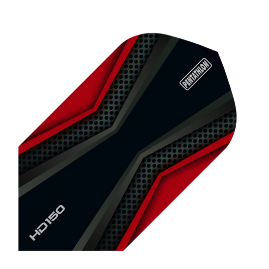 HD 150 Pentathlon Flights Black/Red Slim