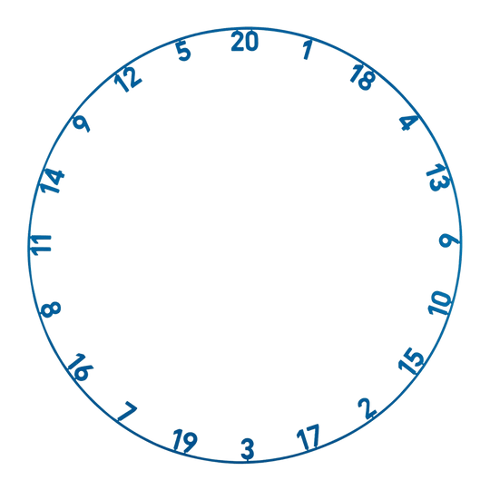 Precyzyjna stalowa tarcza do darta Endorphine 180 z pierścieniem numerycznym - Arctic Blue Das Precise 180 Endorphine Steeldartboard mit Nummernring in Arctic Blue ist abgebildet. Das Bild zeigt das Dartboard aus einer anderen Perspektive.