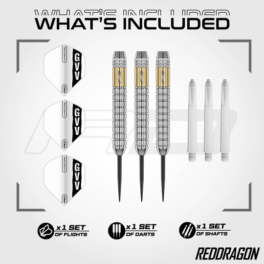 Steeldarts z mosiądzu Red Dragon Gian Van Veen - 21 g