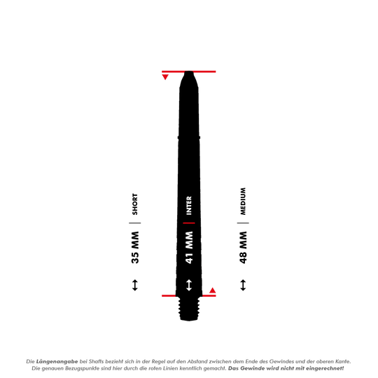 Wały siłowe Winmau Prism - czerwone