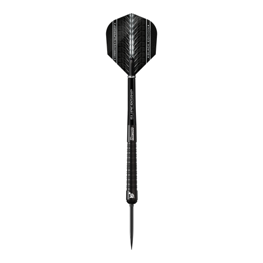 Lotki stalowe Harrows Supergrip 90 Black Edition Quick Point Diese Abbildung zeigt die Harrows Supergrip 90 Black Edition Quick Point Steeldarts. Die Darts überzeugen durch ihre schwarze Farbgebung und professionelle Verarbeitung.