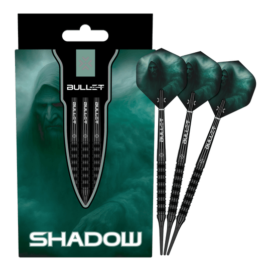 Miękkie lotki Bullet Shadow - 20g Das Foto zeigt die Bullet Shadow Softdarts - 20g in Gesamtansicht. Diese Darts eignen sich bestens zum präzisen Werfen.