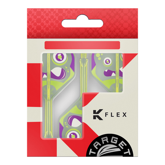 Zu sehen sind die Target Japan K-Flex Xeno No2 Standard Flights. Sie werden als Dartflights verwendet.
