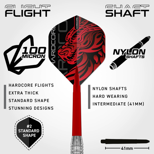 Lotki Red Dragon Jonny Clayton Brass Steel Darts - 21 g Auf dem Bild sind die Red Dragon Jonny Clayton Brass Steeldarts - 21 g abgebildet. Diese Darts eignen sich perfekt für Steeldart-Fans.