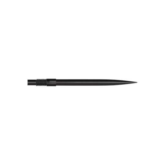 Das Bild zeigt das Produkt mit dem Namen 'QP23974_Harrows_QuickPoint_Dartspitzen_Schwarz_30mm_2'. Es sind schwarze Dartspitzen abgebildet.