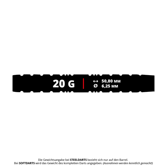 Red Dragon Paradym Gold Parallel Softdarts - 20g Auf dem Bild befindet sich Red Dragon Paradym Gold Parallel Softdarts - 20g. Es handelt sich um goldfarbene Softdarts mit parallelem Barrel und einem Gewicht von 20 Gramm.