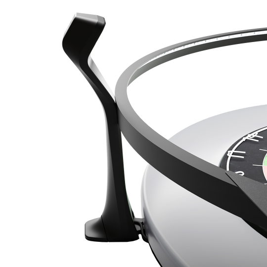 Scolia Home 2 FLEX – Elektroniczny system autopunktacji z pierścieniem świetlnym 2026 Das Bild zeigt einen Teil des Scolia Home 2 FLEX, einem elektronischen Score-System mit Beleuchtungsring. Man sieht den schwarzen Befestigungsarm und den beleuchteten Ring rund um ein Dartboard.