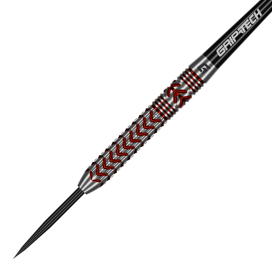 Stalowe lotki GOAT Curveball Hier sieht man die GOAT Curveball Steeldarts. Das Produkt ist aus nächster Nähe fotografiert.