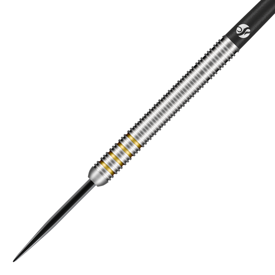 Das Foto präsentiert die Shot Ritchie Edhouse Core Steeldarts aus einer speziellen Ansicht. Die Darts bieten eine ausgezeichnete Wurfeigenschaft.