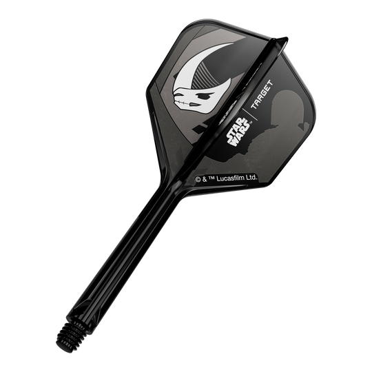 Zestaw Target Star Wars K-Flex Mandalorian No6 Flights Abgebildet ist das Produkt '410625_Target_StarWars_K-Flex_Mandalorian_Armour_No6_Flights_33mm_1a'. Vermutlich sind darauf Mandalorian Armour Dart-Flights dargestellt.