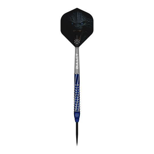 Auf dem Bild sind Bullet Hydra Steeldarts zu erkennen. Sie eignen sich ideal für den Dartsport.