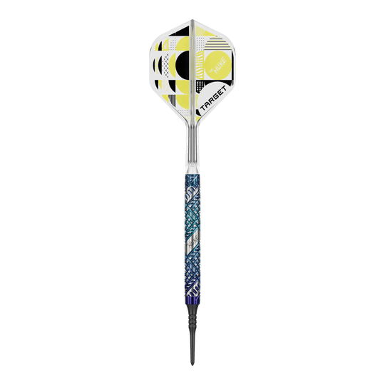 Lotki Target Luke Littler Edge Soft Darts - 19 g Das Bild zeigt die Target Luke Littler Edge Softdarts - 19g. Diese Softdarts sind für präzises und professionelles Dartspiel konzipiert.