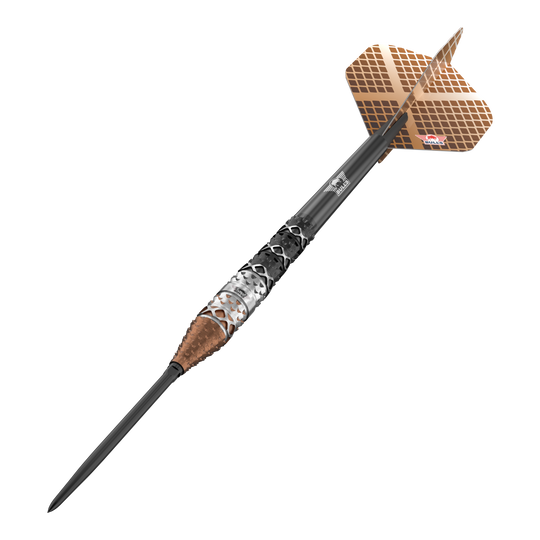 Bulls NL Max Hopp 95% punktów konwertowalnych Steeldarts Abgebildet sind die Bulls NL Max Hopp 95% Convertible Points Steeldarts mit innovativem Spitzenwechsel-System. Das Produkt besticht durch Präzision und modernes Design.